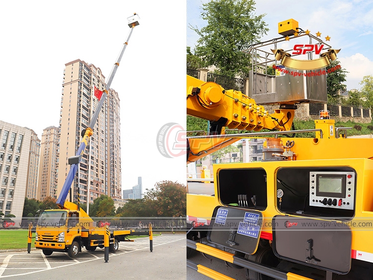 SPV | Telescopic Boom Lift Truck ISUZU -Extension Parts Display SPV | Telescopic Boom Lift Truck ISUZU - Image of Extension Parts